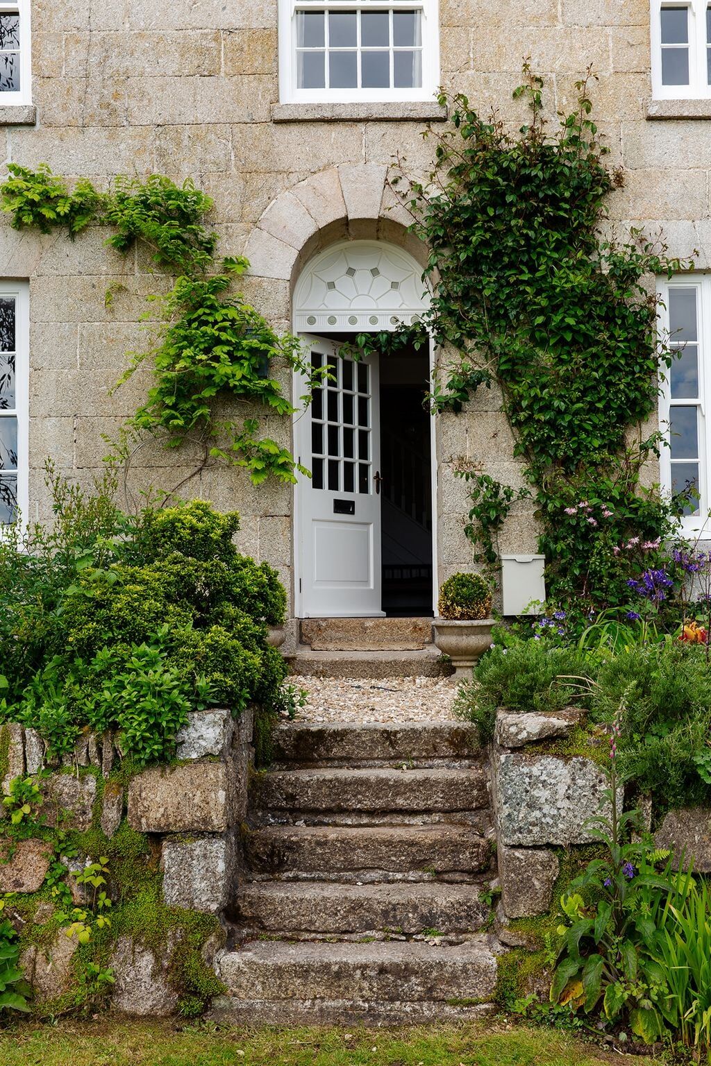 Elegant Sussex property entrance with period door