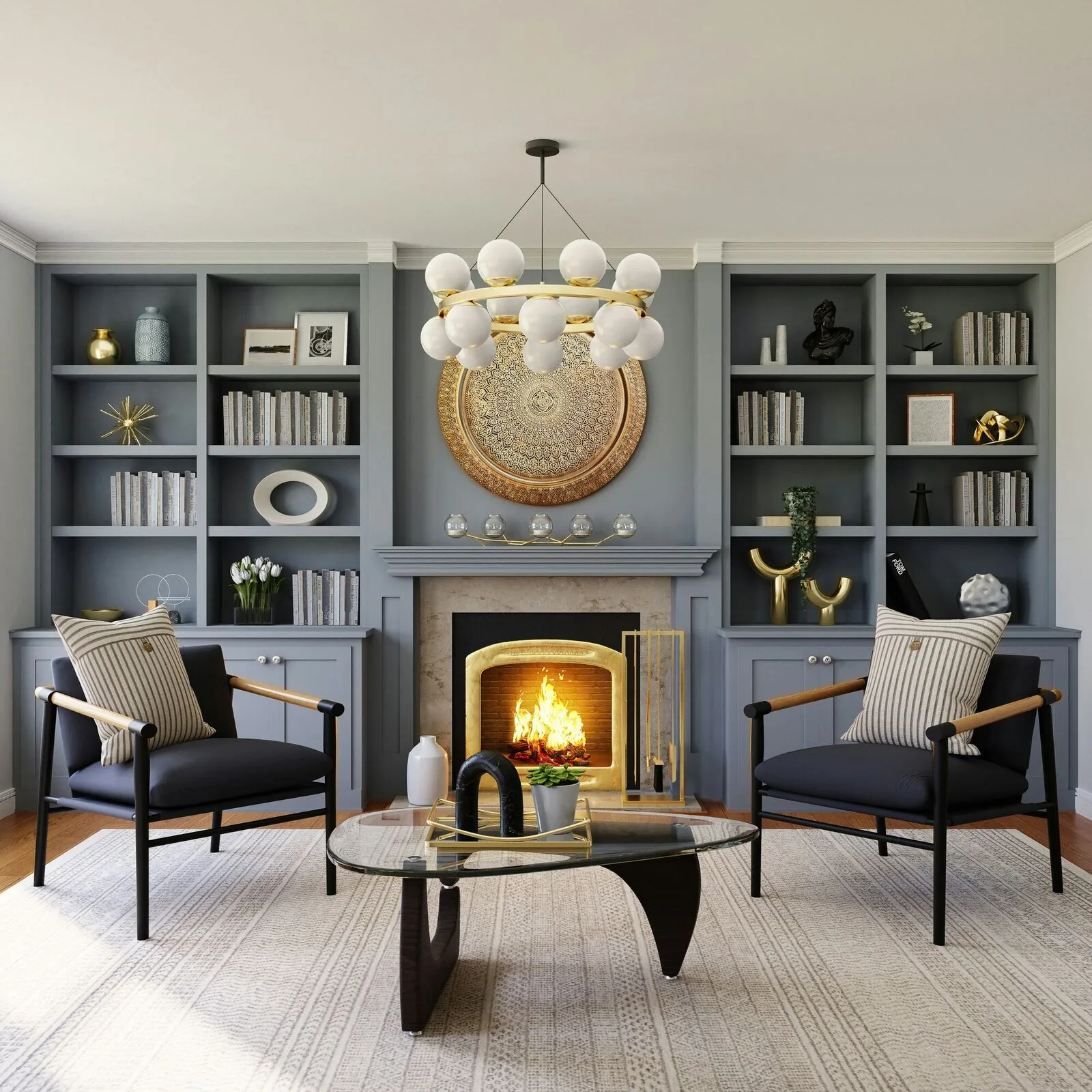 Elegant living space in a Sussex home